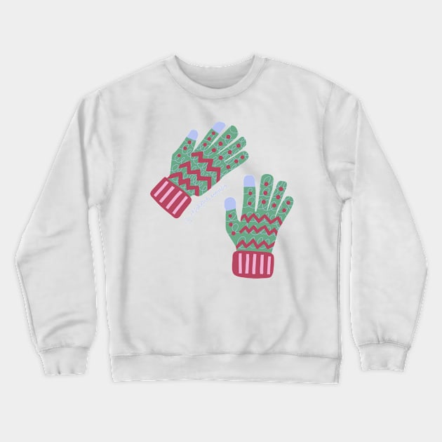 Smartphone gloves for winter Crewneck Sweatshirt by chickfish